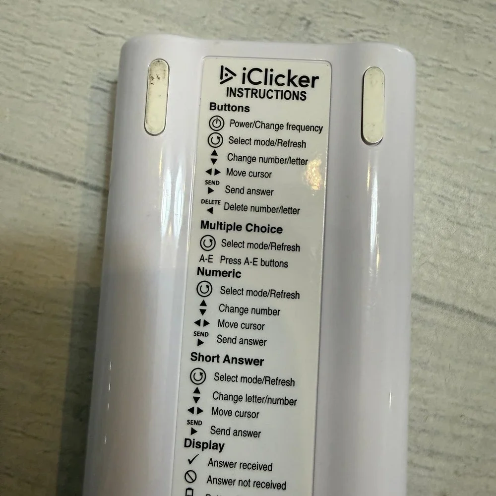 IClicker 2 student responded remote
